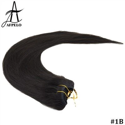 Gaya Rambut Hitam dengan Klip dalam Sambungan