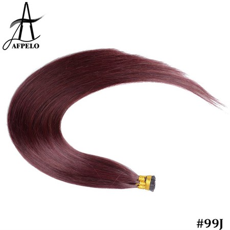 Wavy I tip hair extensions
